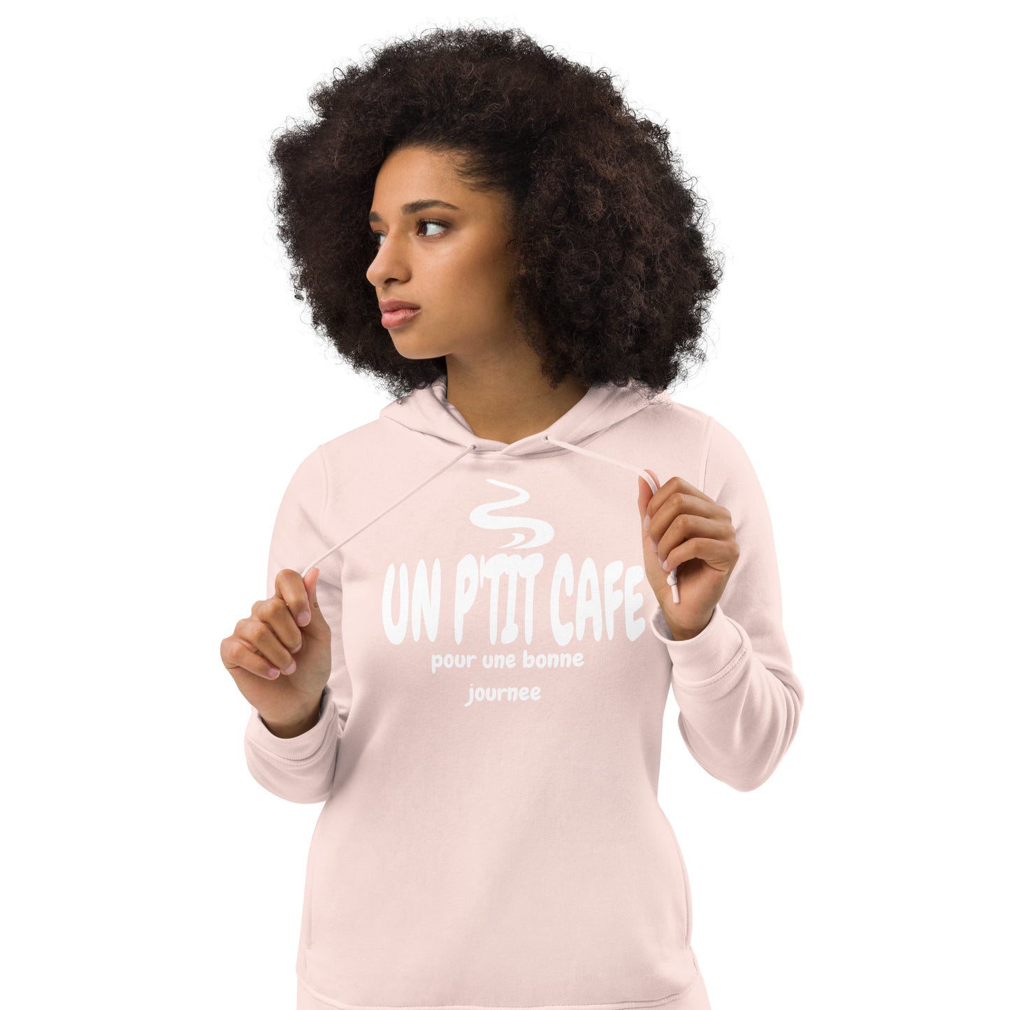 UN P'TIT CAFE Women's eco fitted hoodie